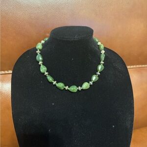 Elegant Green Beaded Necklace